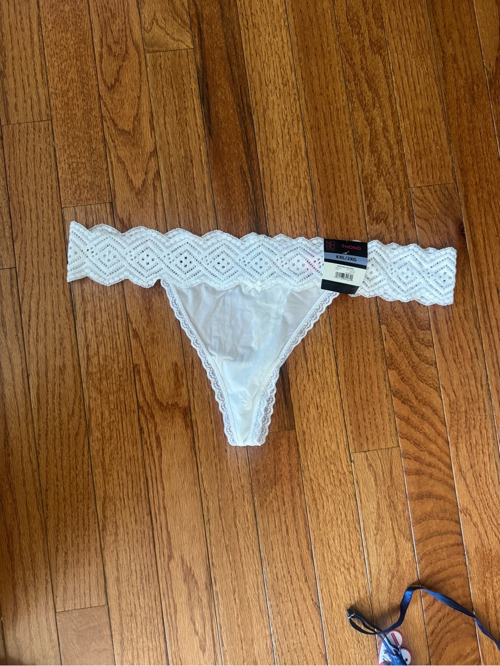 No Boundaries White Lace Thong Panty